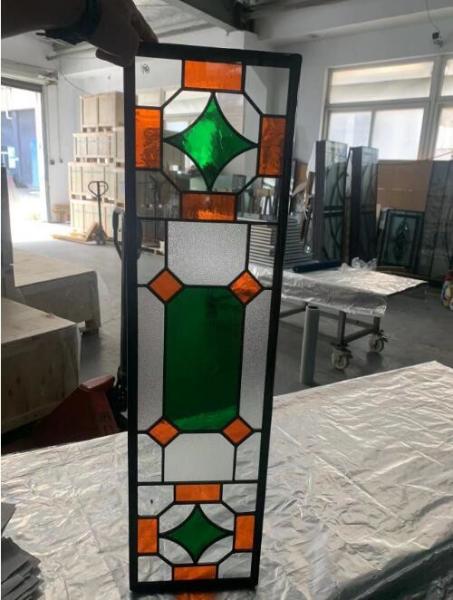 Quality Colored Door Glass Inserts For Sightlight Door And Transom for sale