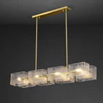 3000k 6000k Modern Designer Decorative Glass Pendant Lights Water Ripple Style