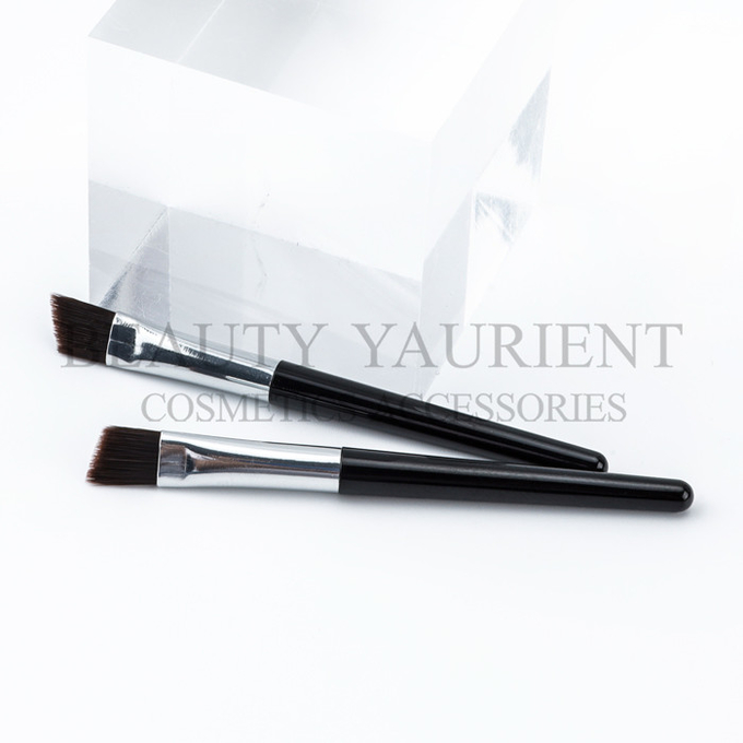 Silver Ferrule Mini Compact Lip Brush 6cm Round Pointed Lip Makeup Brush