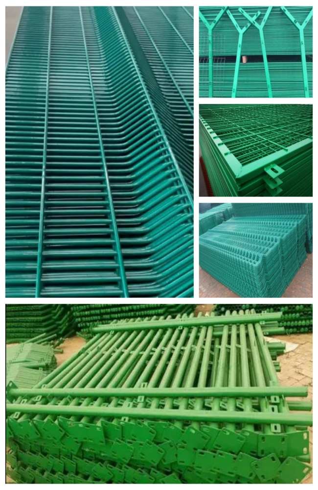 4.0m 5.2m Plastic Coated Wire Mesh Panels Airport Security Mesh Fencing Panels