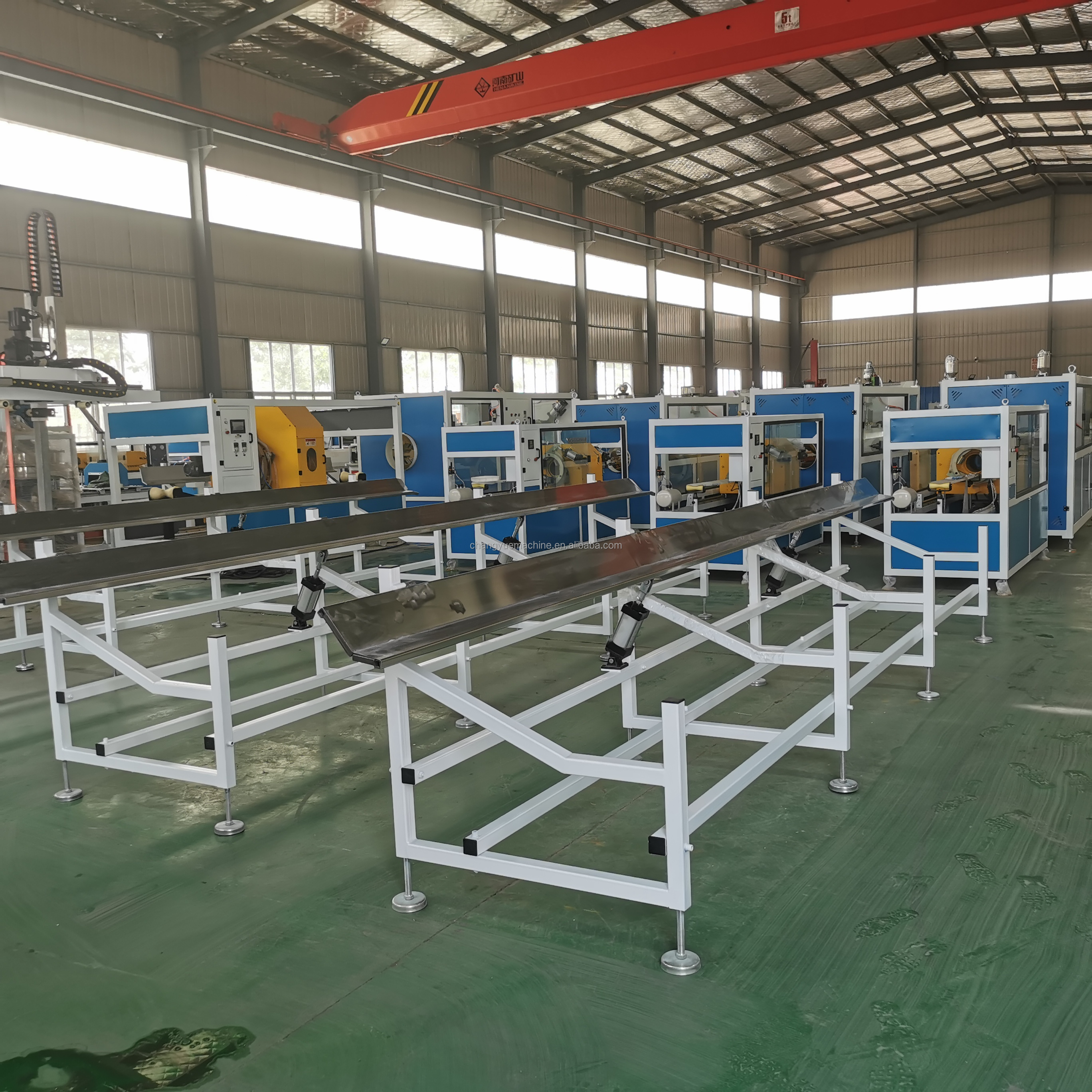 PVC Electric Conduit Pipe Extrusion Line with SJSZ 55/120 Twin Conical Screw Extruder