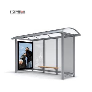  3 years Warranty Advertising Smart Bus Shelter With P.391 Lcd Screen Manufactures