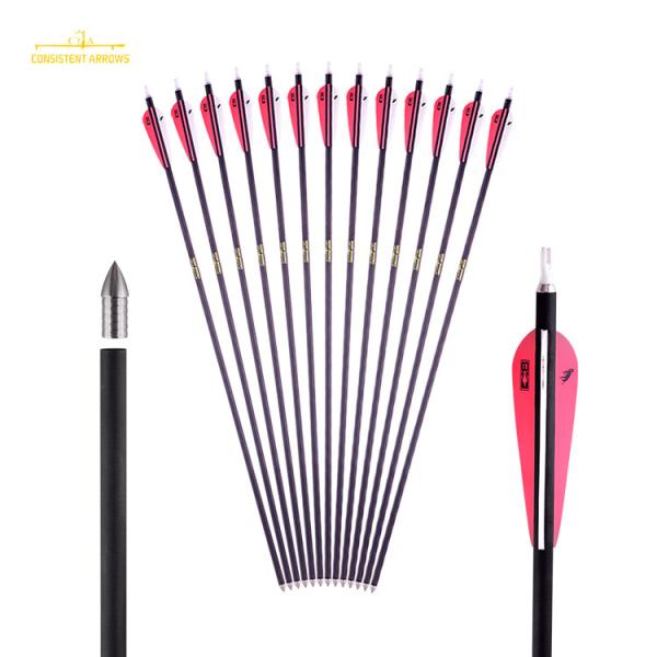 ID .386/ 9.8MM Wholesales Price 27/64”Edge shafts Spine250/300/350 3d and indoor