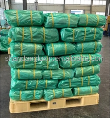 Sturdy Green PVC Tarpaulin Ideal for Blocking Sunlight and Moisture in Outdoor Settings