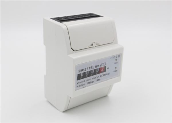 120V 220V 230V DIN Rail Energy Meter 1 Phase 2 Wires For Electric Energy