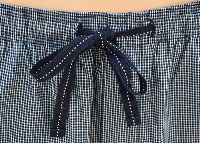 Cotton Jersey Men'S V Neck Pajamas / Mens T Shirt And Woven Shorts Pyjamas With Side Pockets