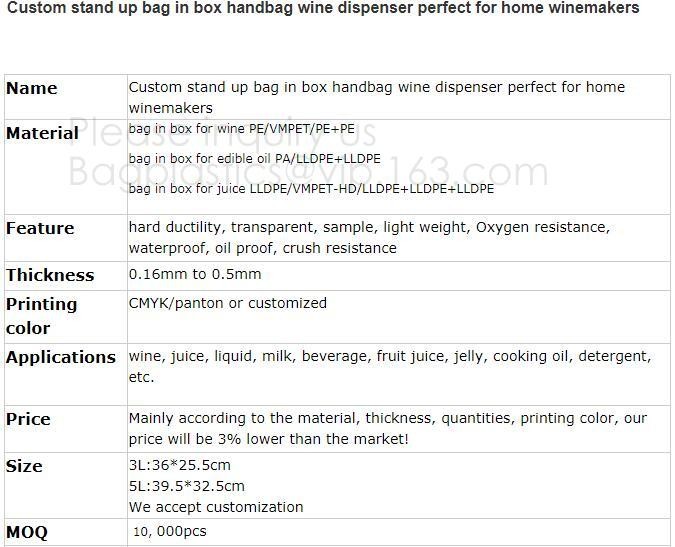 Red wine,Milk beverage spout bag self-standing sealing bag,bag with spout cosmetic spout bag bag in box spout,bagease pa