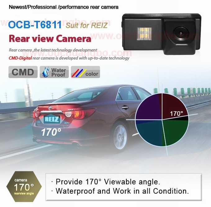 Ouchuangbo Waterproof car rearview camera for Toyota Reiz OCB-T6811