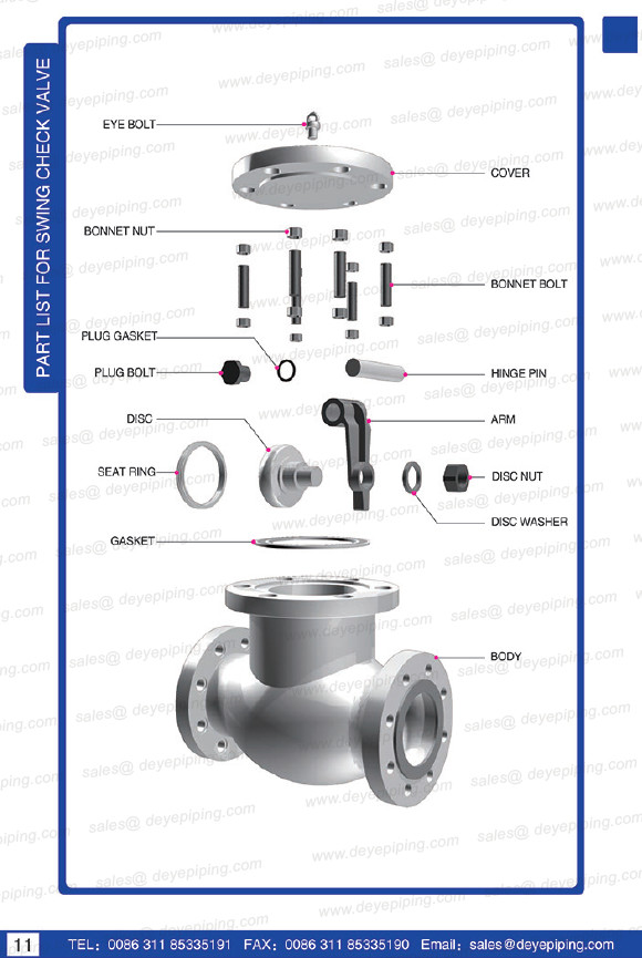 Carbon Steel Oil Gas Valve WCB 300# Swing Check Valve With API600 API6D Standard