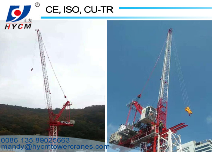 Mast Crane QTZ120(D3025) Model Luffing Jib Crane Tower 8t Load 27m Height