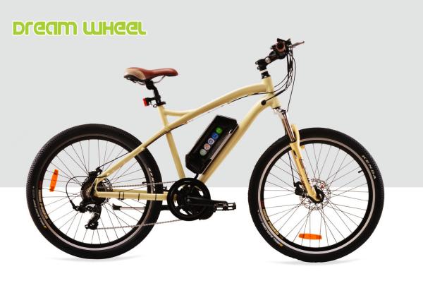 7 Speed Electric Mountain Bicycle 32km/H , 26 Inch Electric Mountain Bike Mid