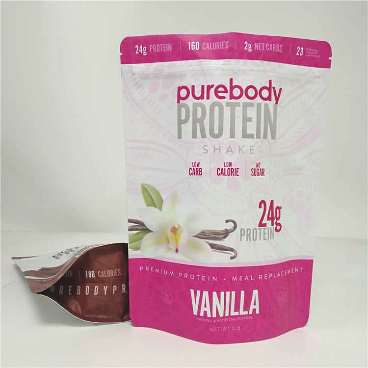CMYK Color Snack Bag Packaging Plastic Coffee Chocolate Milk Powder Pouch