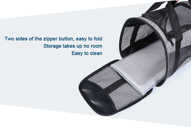 2 Doors Pet Carrier Handbag More Ventilated Dog Shoulder Carry Bag 12kg Capacity
