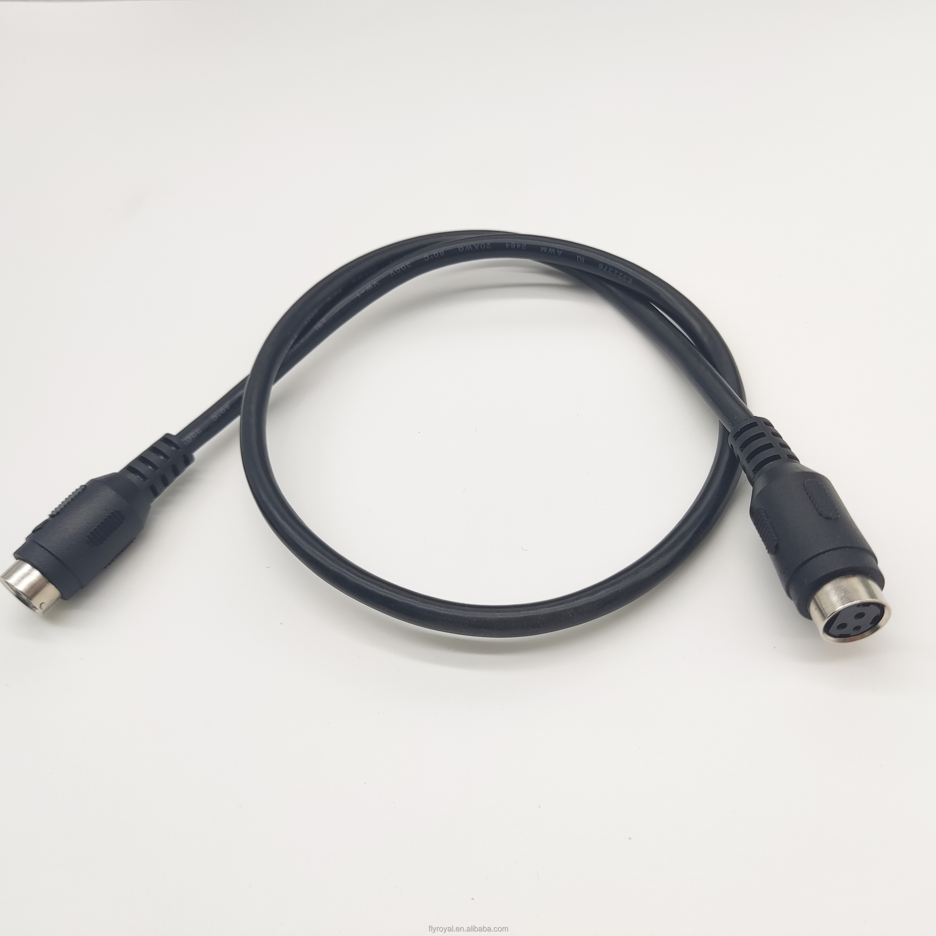 Custom Mini 4 Pin Male And Female Extension Cable 200mm Length