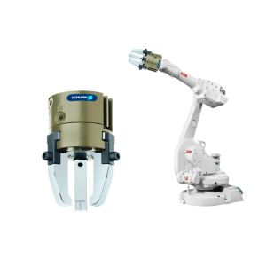 6 Axis ABB IRB 1600 Industrial Robot Arm With IRC5 Controller And Gripper For