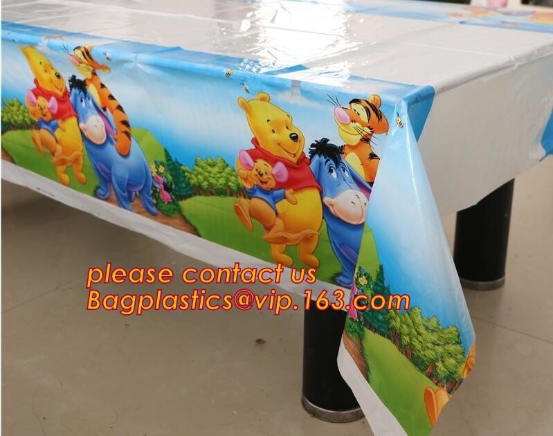 WHOLESALE DISPOSABLE PE PRINTED POLKA DOTS PARTY TABLE CLOTH, TABLE COVER,1PCS/BAG,600BAGS/CTN,SEASONAL PACKAGING TPU EV
