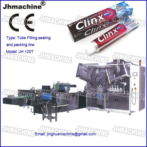 Automatic Tube Filling and Sealing and Packaging Machine line For Pharmacy