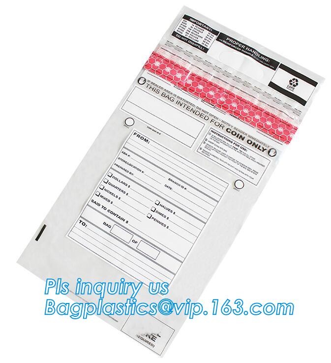 Document safe tamper proof bank deposit bag, Steb Plastic Money Pe Bank Deposit Coin Security Pouch Bags With Seal For C