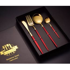 Flatware Dinnerware Packaging Boxes With 410 Stainless Steel Spoon And Fork