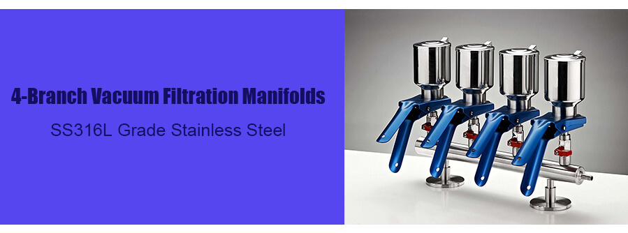 Multiple Vacuum Filtration System Cleaner With Branch Funnel Manifolds Vacuum Filtration For Lab