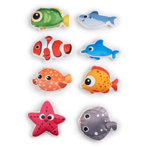 China Realistic Ocean Plush Cat Chew Toy Soft Interactive Plaything With Catnip Marine-Themed on sale