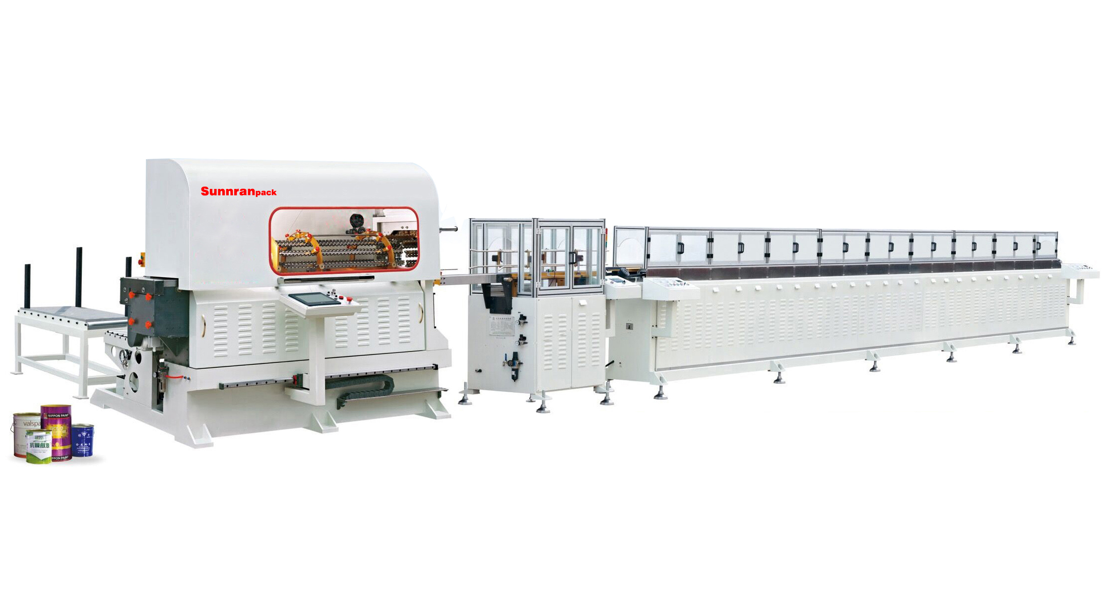 Electric Aerosol Tin Can Making Machine 550CPM For Welding 500 Cans / Min