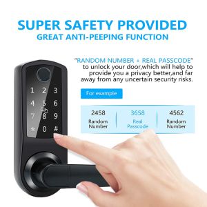 Fingerprint Electronic Keypad Main Door Lock Digital Lock App