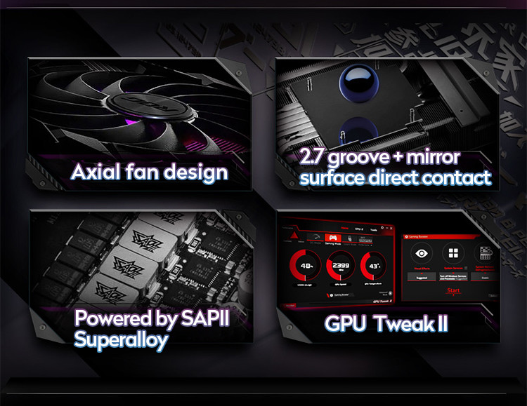 ROG-STRIX-RTX3050-O8G-GAMING Gaming PC Graphics Card PCI Express 4.0 16X Interface