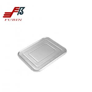  Airline Aluminium Foil Container Lid Rectangle FDA Approval Manufactures
