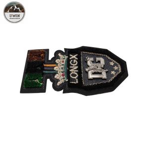 High Density Custom Made Embroidered Patches 3D Royal Customized Logo