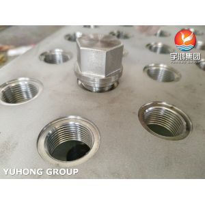 ASTM A240 SS304/304L Shell And Tube Heat Exchanger Tube Sheet Square Type
