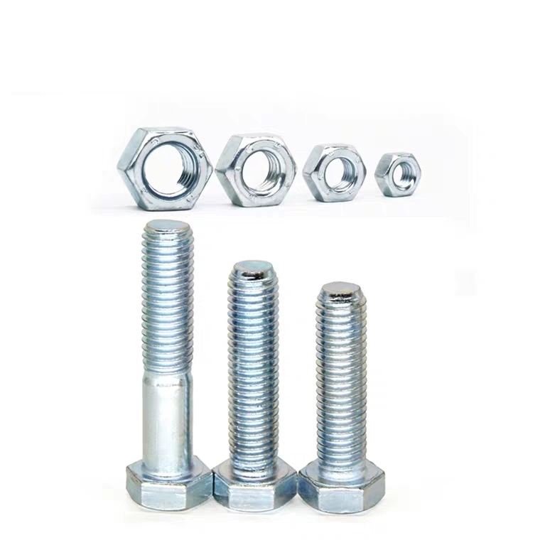 Producing ZP Grade 4.8/8.8/10.9/12.9 Metal DIN933 DIN931 Hex Bolt with ZINC Finish