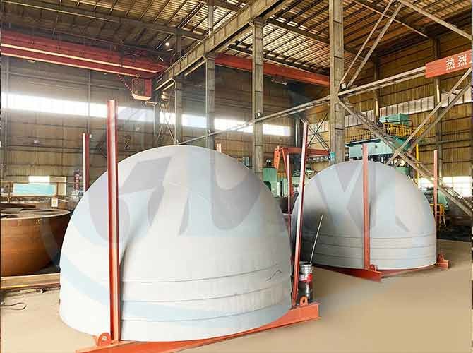 SA516 Gr70 89mm Hemispherical Head Pressure Vessel End Cap Semi Hemisphere Spinning Pipe