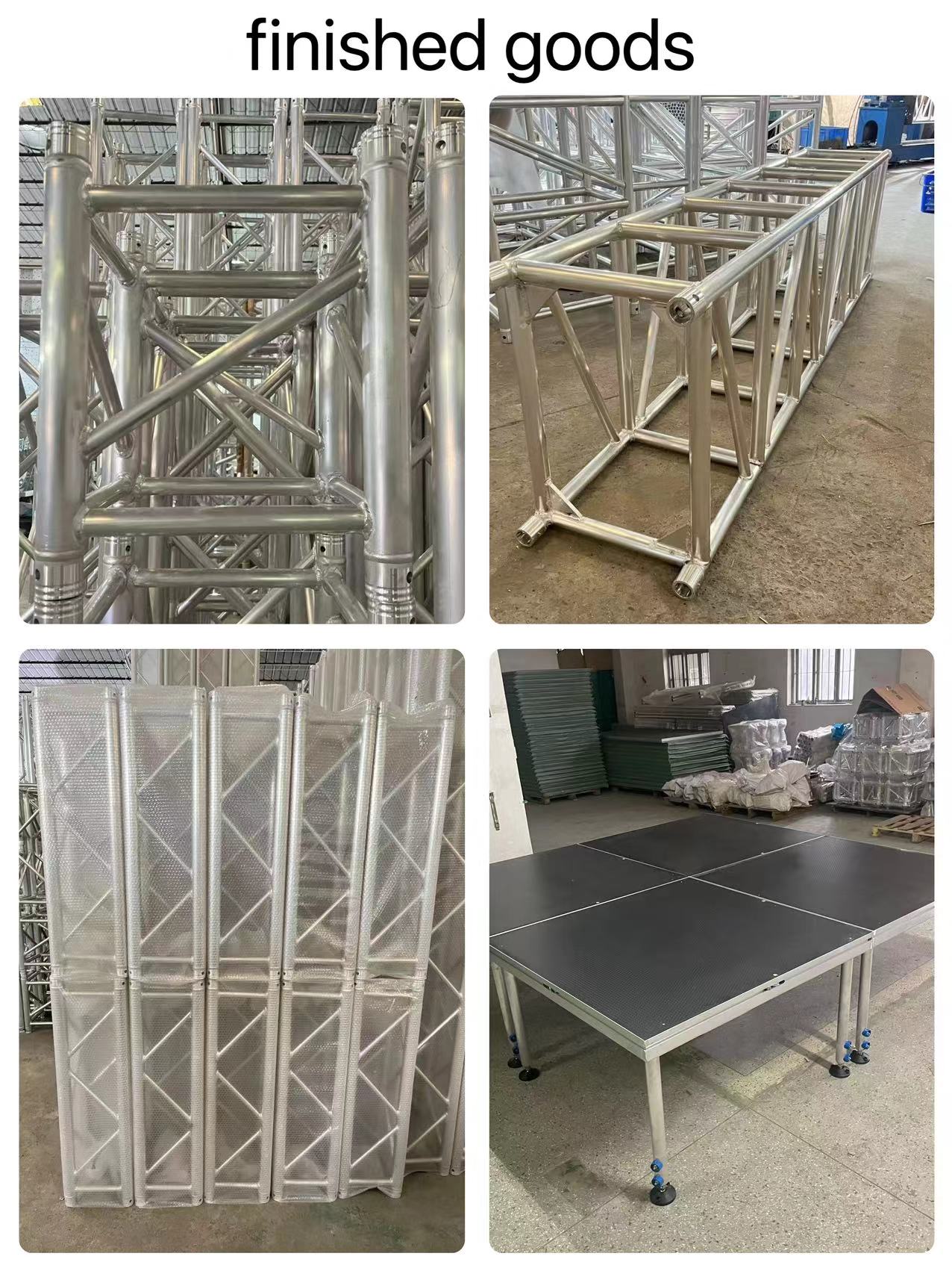 Portable Audio Line Array Lift Tower Square Triangle Aluminum Alloy Truss Speaker Tower