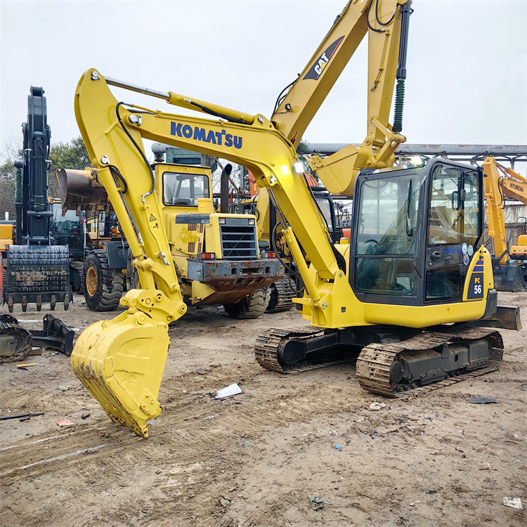 Affordable KOMATSU PC56 Excavator with Low Working Hours and Crawler Chain Movement