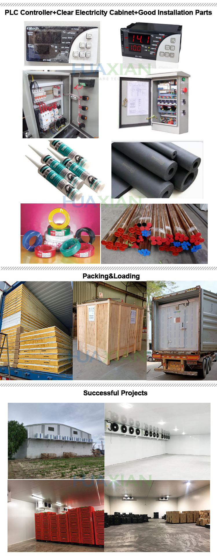 350 Sqm Mushroom Refrigeration Bitzer Compressor Unit Cold Storage Walk in Freezer Room