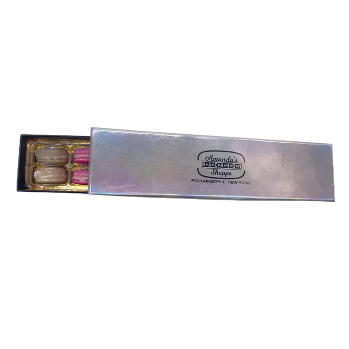 Modern Design 12 pcs Macaron Packaging High Quality Paper Box with Plastic Inner