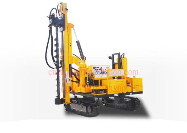 50M Depth Hydraulic Photovoltaic Pile Hole Drilling Rig Crawler Mounted Low
