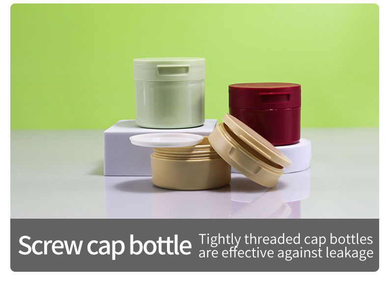 100g Flip Top Lid Double Wall PP Plastic Jars for Body Cream and Body Butter Cosmetic Containers
