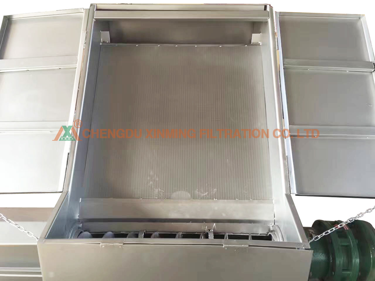 High Efficiency Stainless Steel Filter Press With Oblique Screen Solid - Liquid Separation Dehydrator