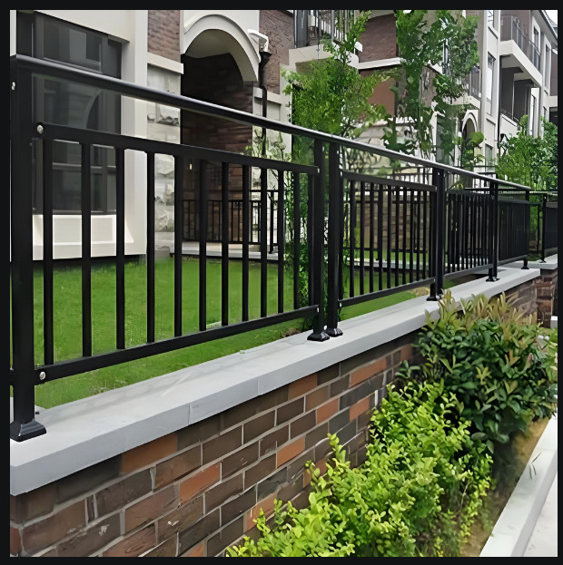 Galvanized Finish Protective Zinc Steel Railing For Housing Projects Schools
