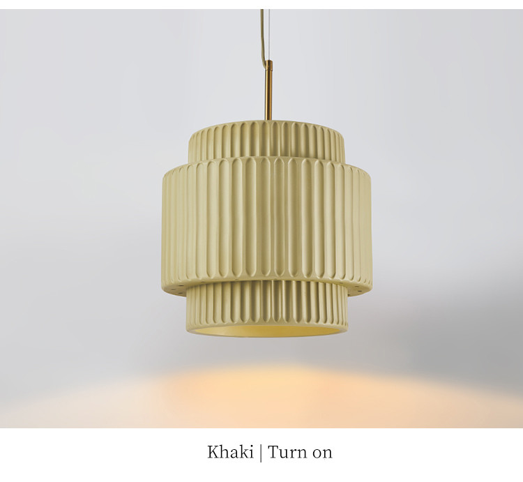 Wabi Sabi Pendant Light White Resin Chandeliers Dining Room Hanging Lamp(WH-AP-577)