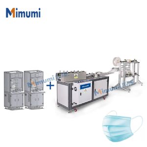 High Accuracy Face Mask Maker Machine / Disposable Mask Machine 3 Operator