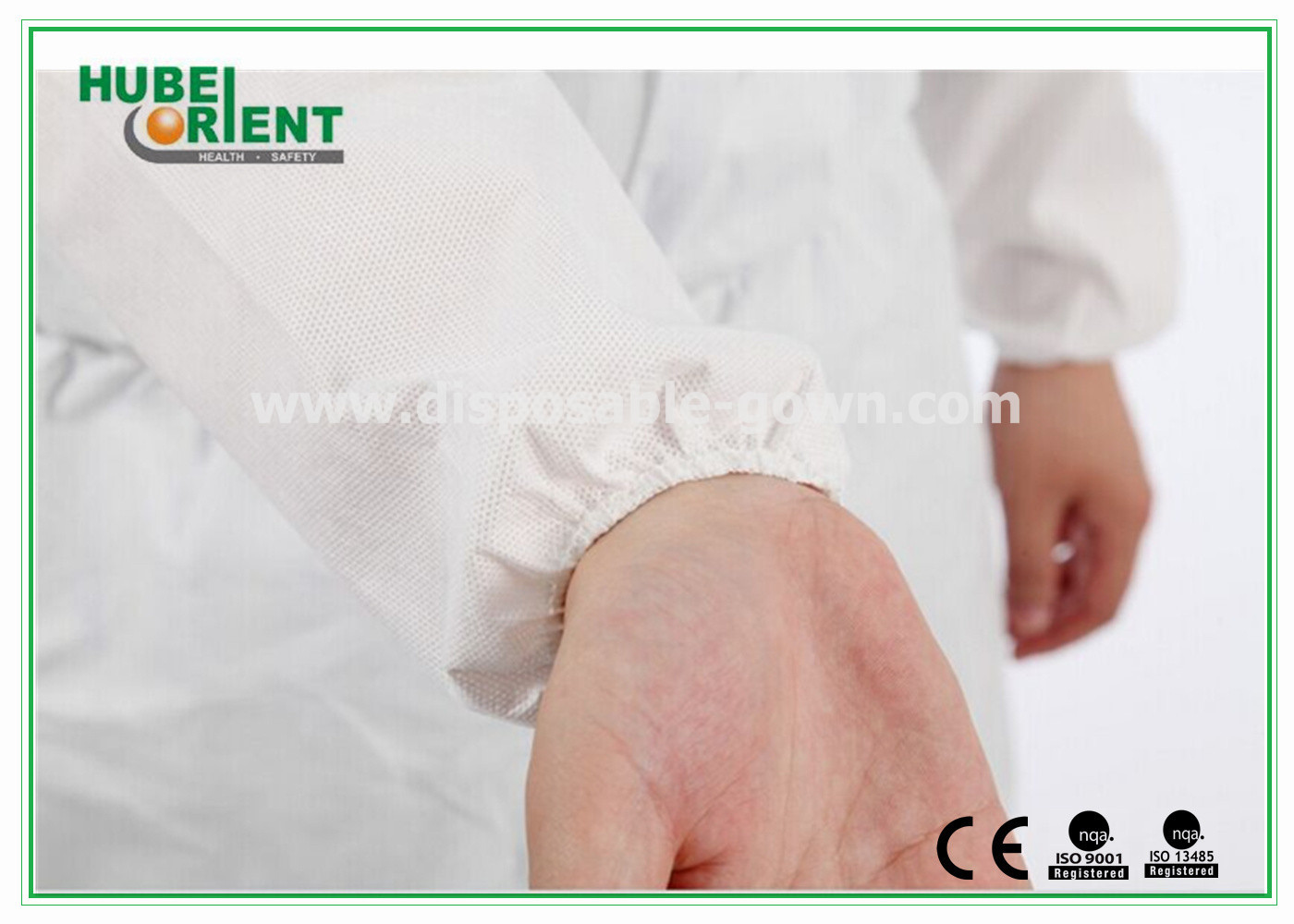 PP Non-Woven Disposable Coverall Suit Without Hood And Feet Cover