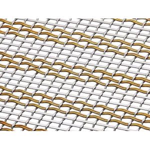 Architectural Woven Metal Mesh Fabric Create Weave Ss Woven Wire Mesh