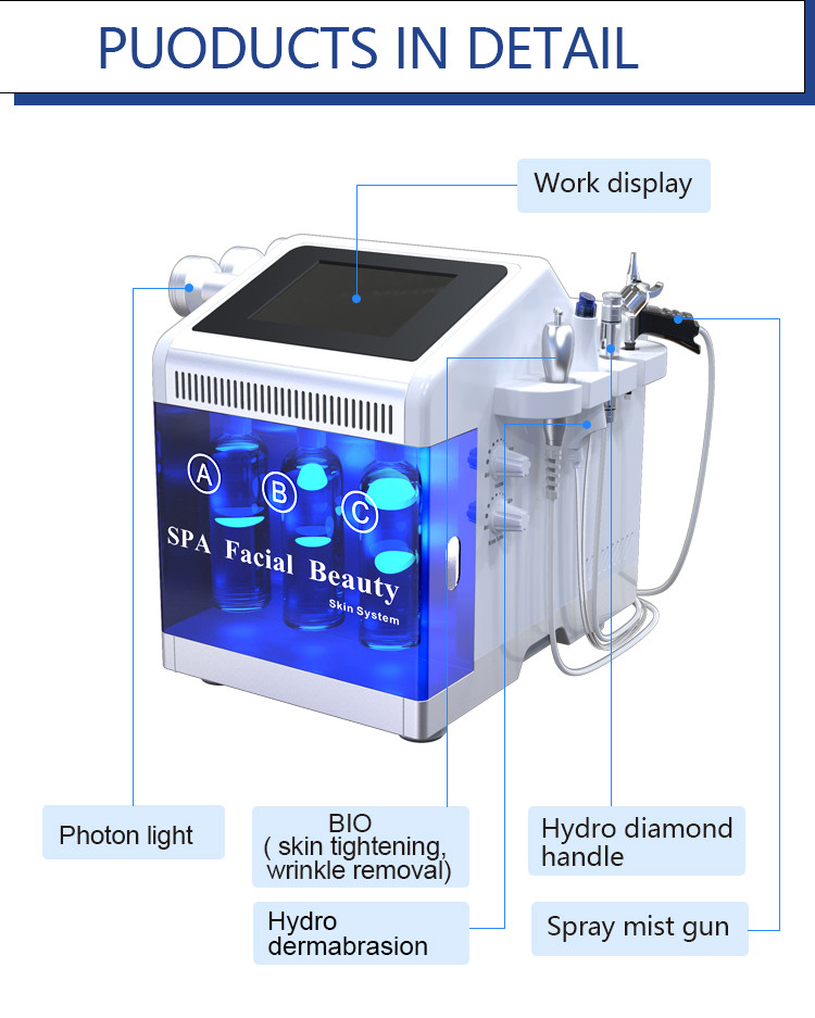 Spa Facial Hydra Beauty Machine 7 In 1 Korean Aqua Skin Care For Salon
