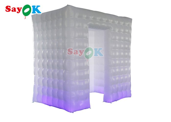 Indoor Party Led Inflatable Photo Booth Oxford Cloth Material
