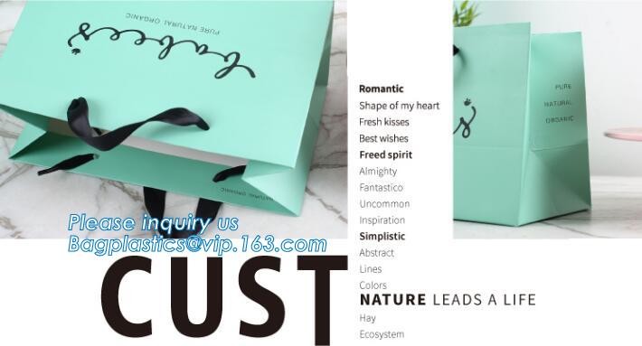 Flower carrier bag with different color customized pot plants kraft paper bag with handle,stamping logo fancy paper flow