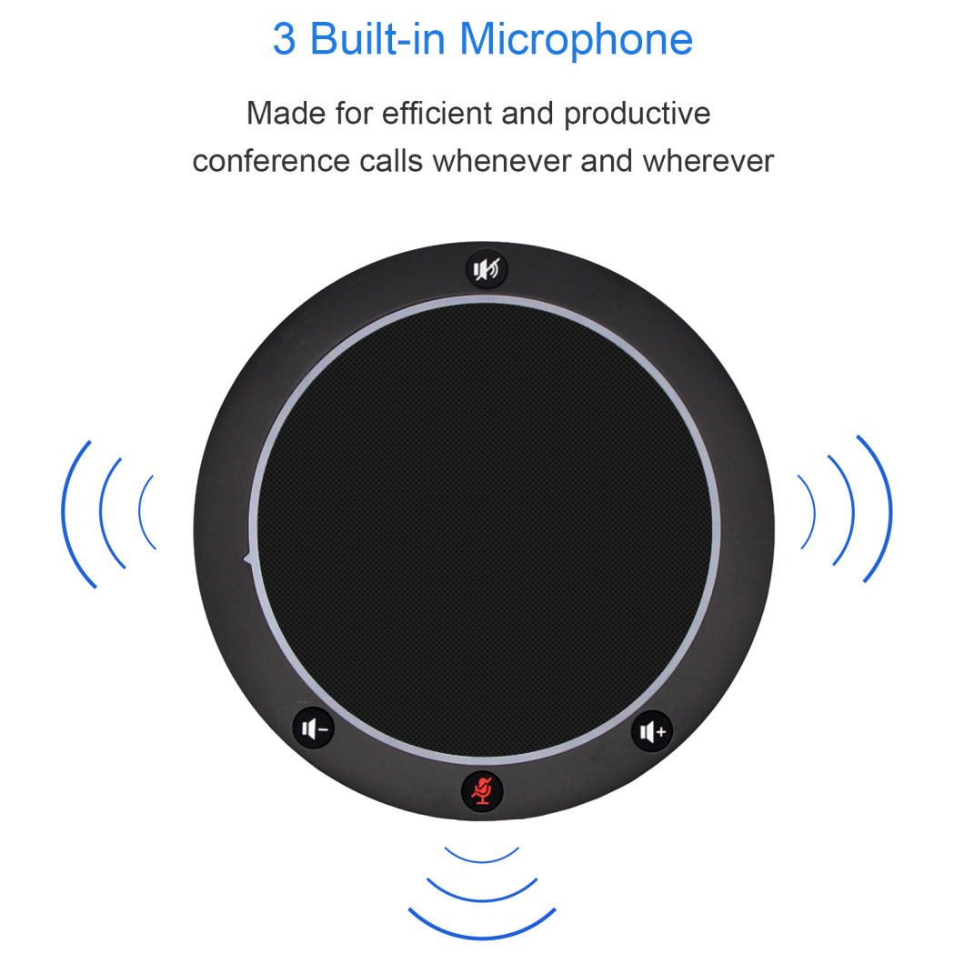 USB Desktop Microphone, Meeting Room Speakerphone, Professional Conference Speakerphone