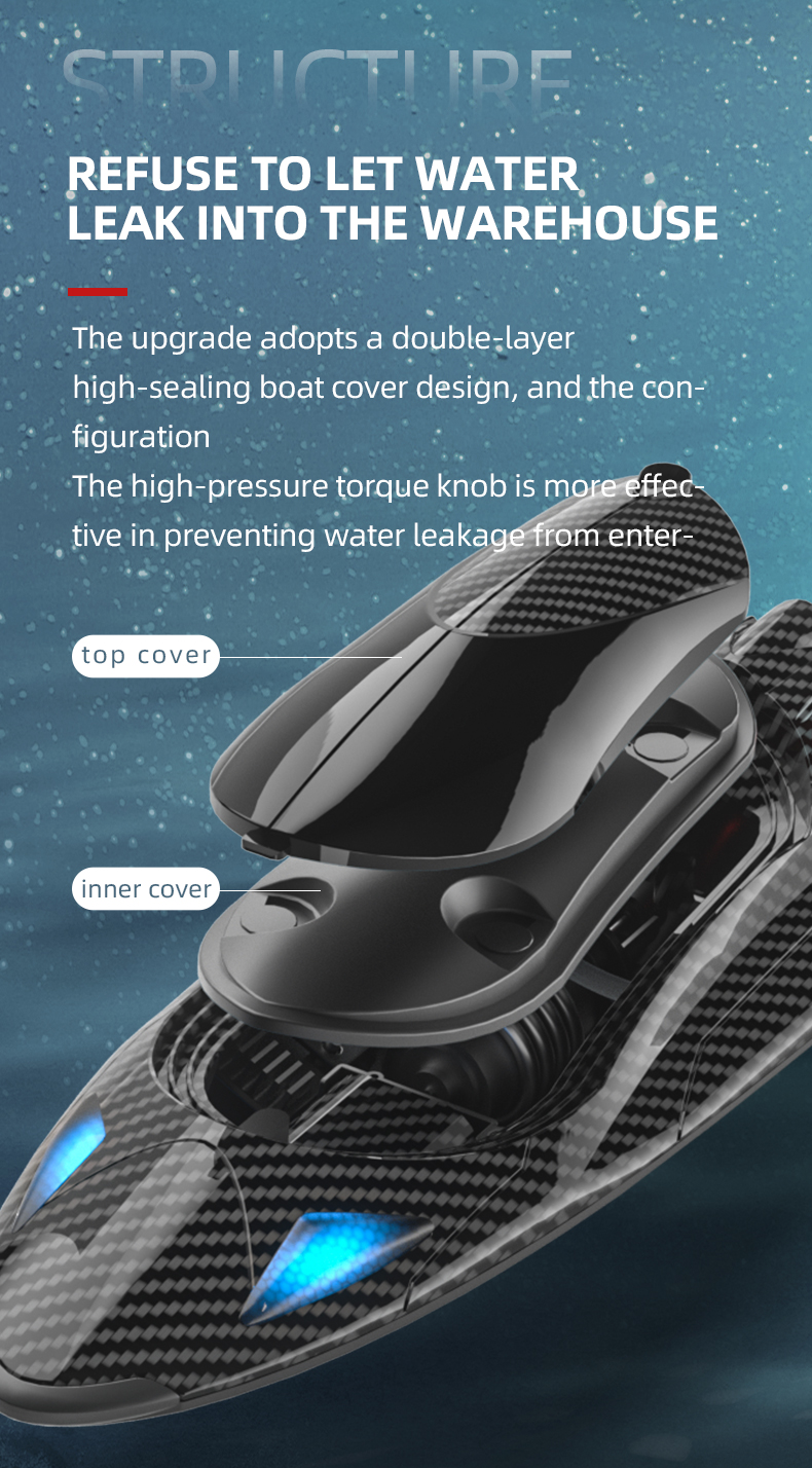 High Speed Turbojet RC Boat Model Fy011 for Racing Competition QTY/CTN 18pcs 4 Hours Charging Time Electric Remote Control